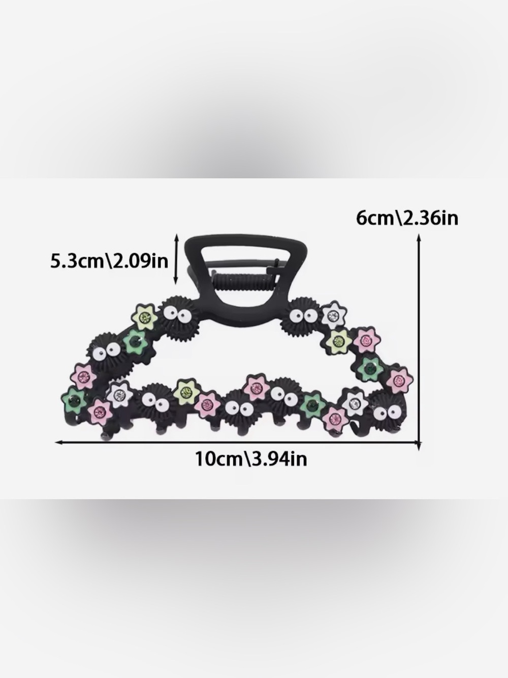 Studio Ghibli Soot Sprites Hair Claw Clip set - Picture 2 of 3